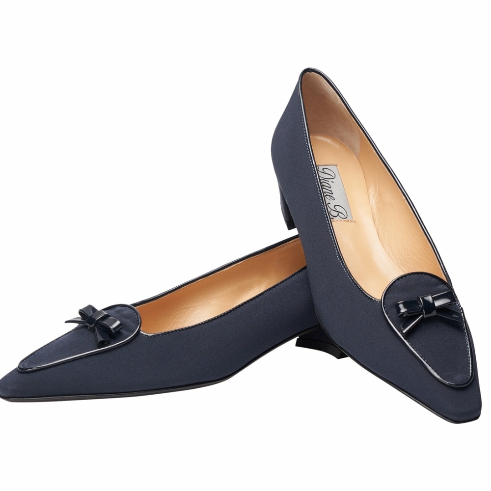 ♤EXCLUSIVE ITEM: Diane B Navy Heels W/Bow